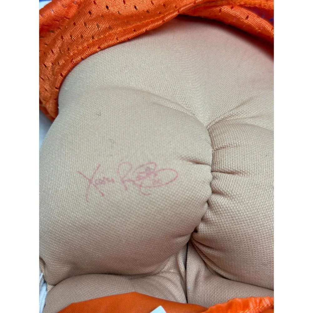 Cabbage Patch Kids Doll Brown Hair Purple Orange Jersey Xavier Roberts 15
